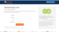Desktop Screenshot of gsmservices.com