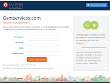 Tablet Screenshot of gsmservices.com